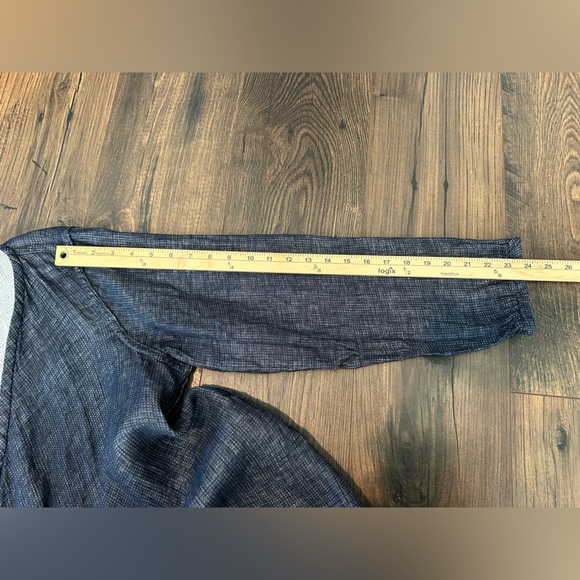 FLAX Women’s Linen Encore Reversible Jacket Navy Lava Size Medium - Picture 14 of 14